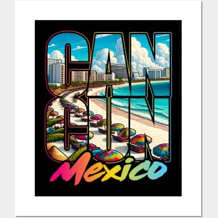 Cancun Mexico Summer Vacation Posters and Art